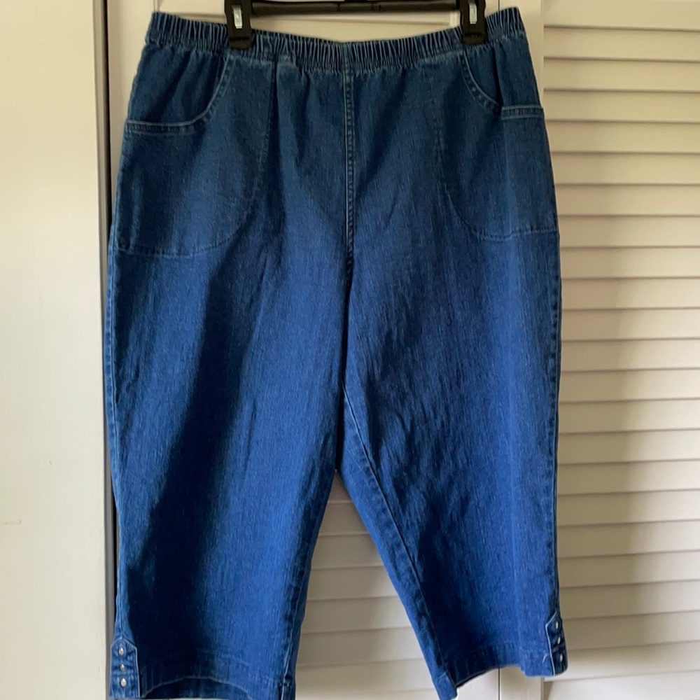 Croft and Barrow Denim Capris, 2X